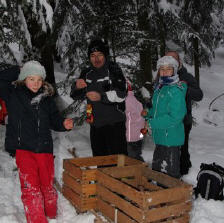 Wildtierfütterung im Winter